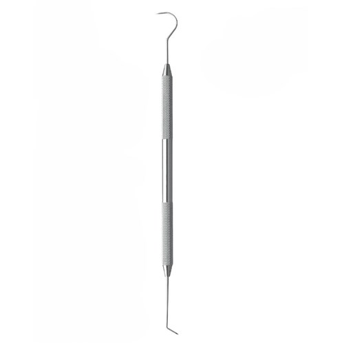 thumbnail interactive-video image 1 of Hu-Friedy Dental Explorer & Probe - Double End #23/QW Shepherd Hook With Williams Handle 1 of 14