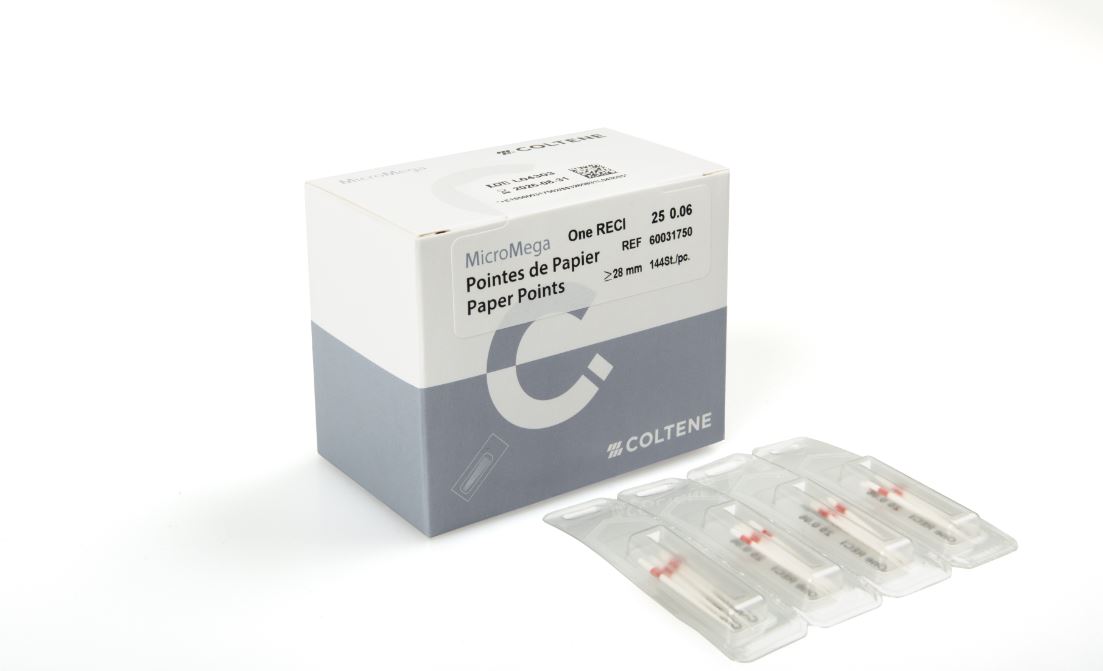 Coltene B5 MicroMega One RECI - Paper Points - 25/.06 - Sterile ...