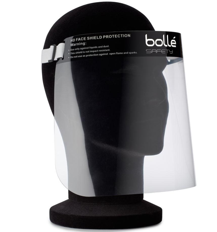 B6PFSDFS4107 Face Shield Clear adjustable headband x 20 Henry