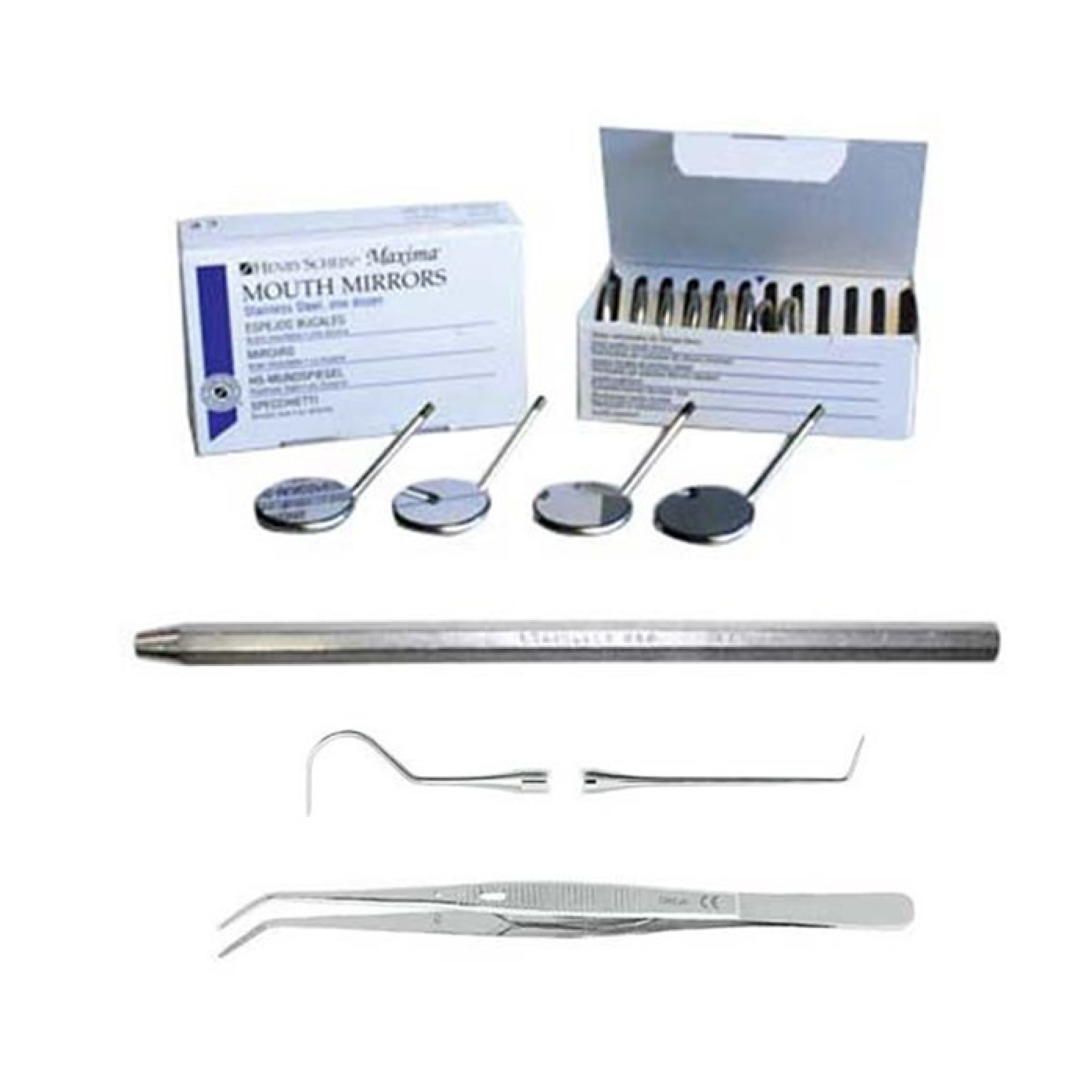 BN-EXAM1CURLY - Henry Schein Tweezers Mirror And Explorer Exam Kit ...