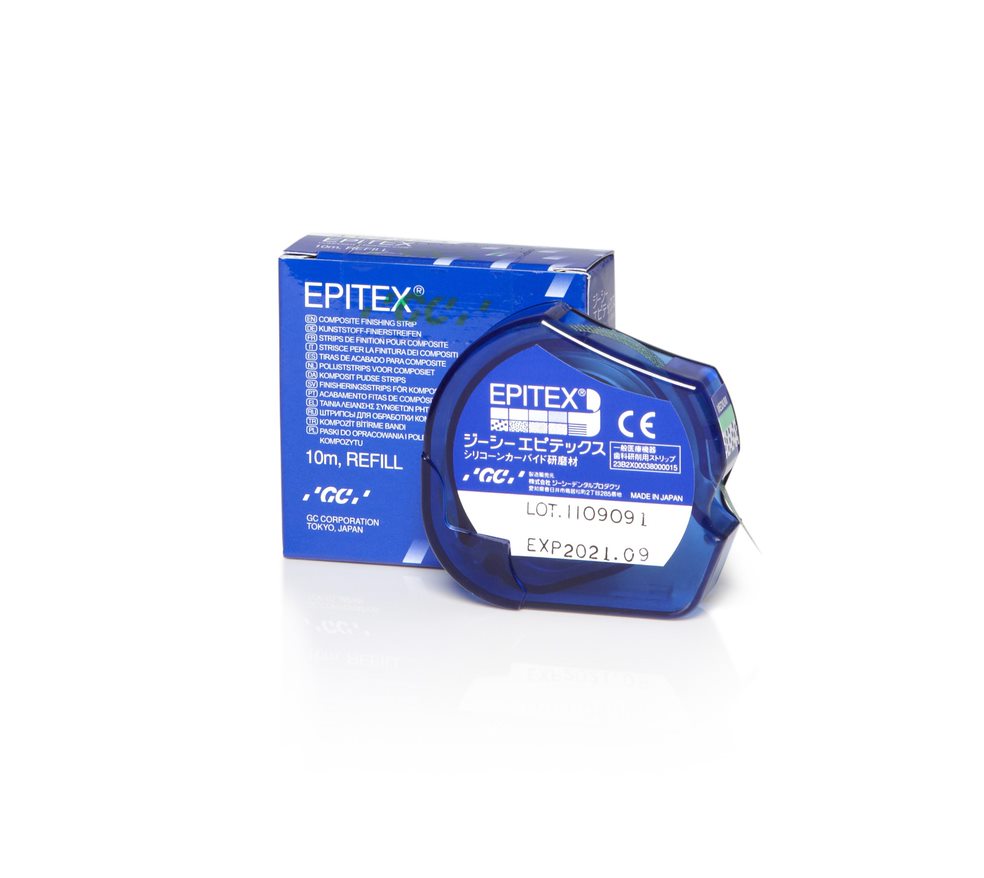 GC America EPITEX Finishing Strips - Medium Grit, 10 Meter Roll For Dental Polishing