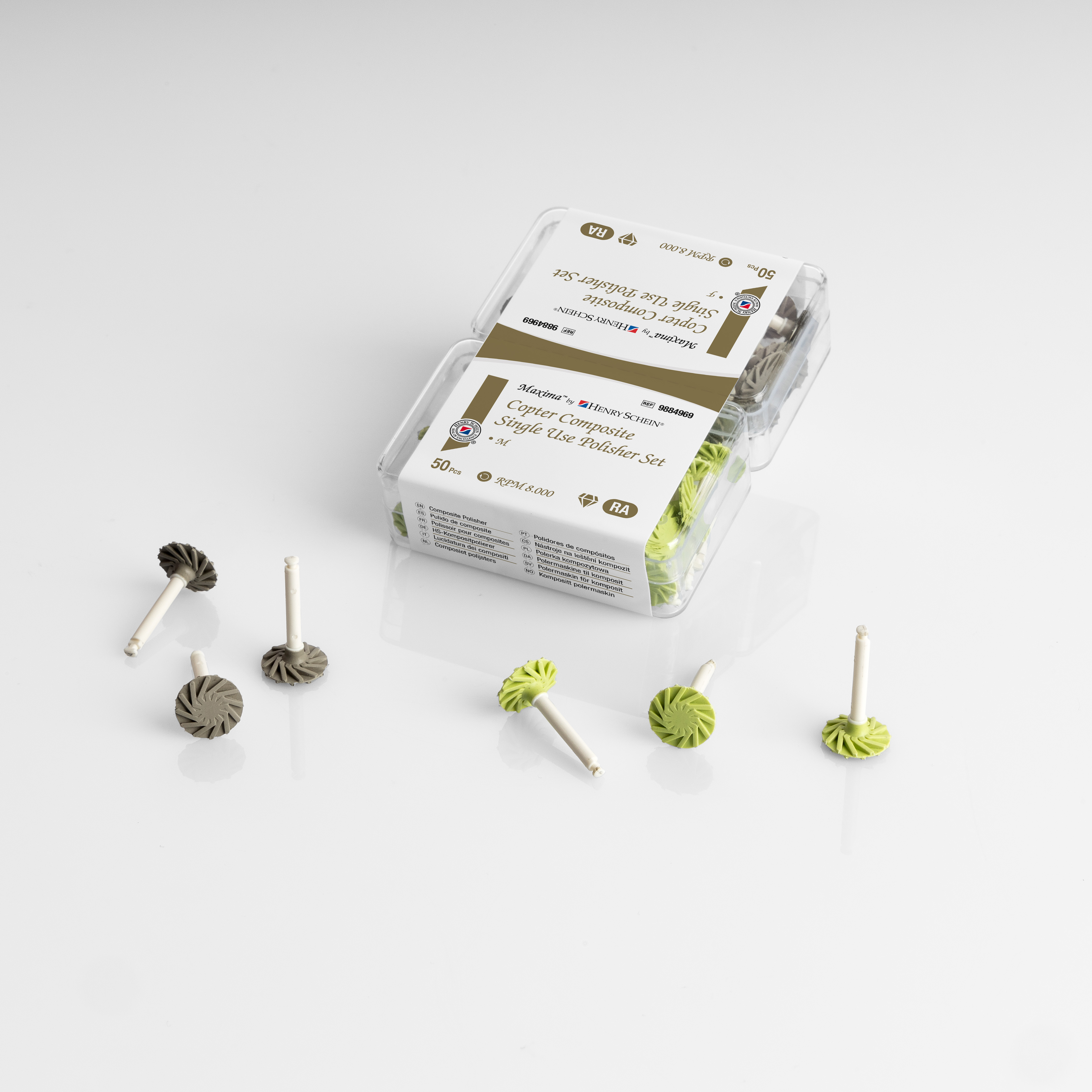 Maxima Copter Color Code Henry Schein Maxima Copter Composite Polishers - 25 x Pre Polishers and ...