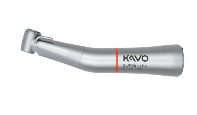 KV-1-014-4000 - KaVo SURGmatic Contra-Angle Handpiece - S15L Pro - 1:5 -  Optic - External Spray - Henry Schein Australian dental products, supplies  and equipment