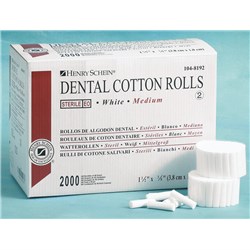 Cotton Rolls #2 HENRY SCHEIN Premium Sterile Box of 2000
