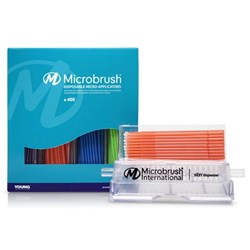 Microbrush PLUS Dispenser + Refills Regular Assorted