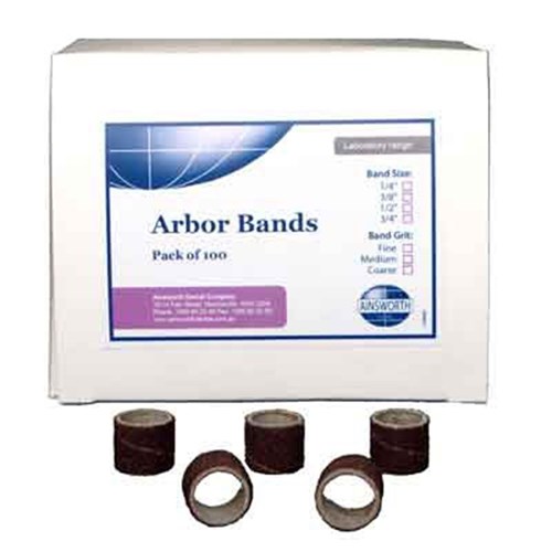 Ainsworth Arbor Bands - Coarse Grit - 19mm, 100-Pack