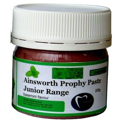 Ainsworth Junior Prophylaxis Paste - Spearmint Flavour, 200g Jar
