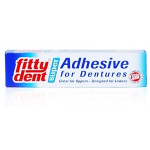 FITTYDENT Super Denture Adhesive Cream - 20g, 12-Pack