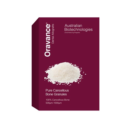 ORAVANCE Pure Cancellous Granules - 500um-1000um - 1.0cc