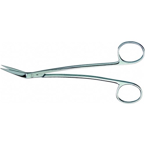 Aesculap Scissors - LOCKLIN - Delicate - Angled Side - One Blade - 155mm