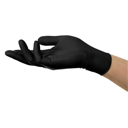MICROFLEX MidKnight TOUCH Black Nitrile Gloves S x100