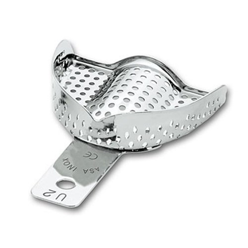 Stainless Steel Impression Tray Perforated Upper Size 2