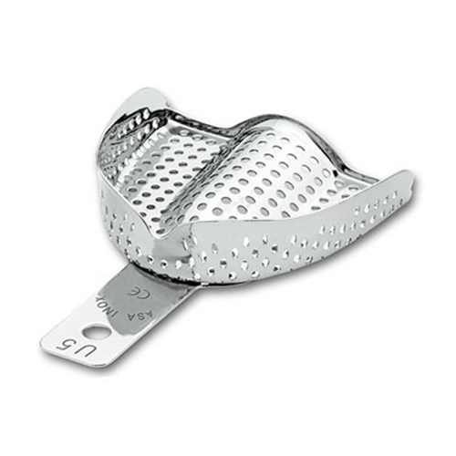 Stainless Steel Impression Tray Perforated Upper Size 5