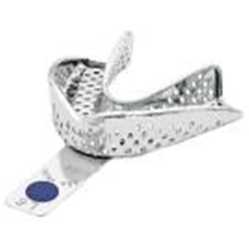 ASA Dental Stainless Steel Impression Tray - Perma Lock - Lower - Size 6