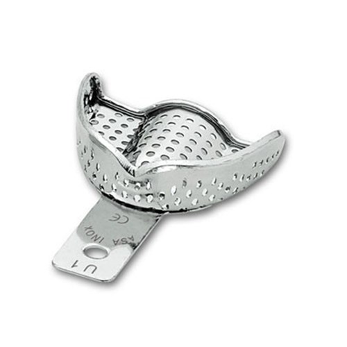 ASA Dental Stainless Steel Impression Tray - Perma Lock - Upper - Size 1