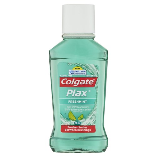 Colgate Plax Alcohol Free Mouthwash Freshmint 60ml x 12