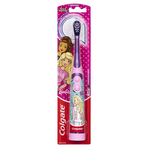 Colgate Kids Sonic Toothbrush - Batman and Barbie Designs - Battery Powered - 3+ Years, 6-Pack