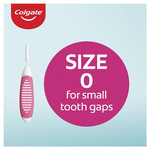 Colgate Interdental Size 0 6 x Packs of 8 Brushes