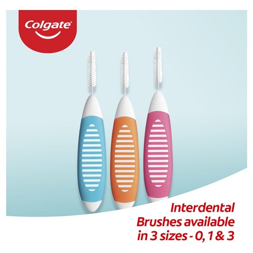 Colgate Interdental Size 0 6 x Packs of 8 Brushes
