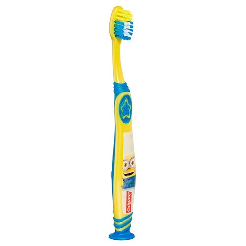 Colgate Kids Manual Toothbrush - with Tongue Cleaner - Minions - 6+ Years - Extra Soft Bristles, 8-Pack