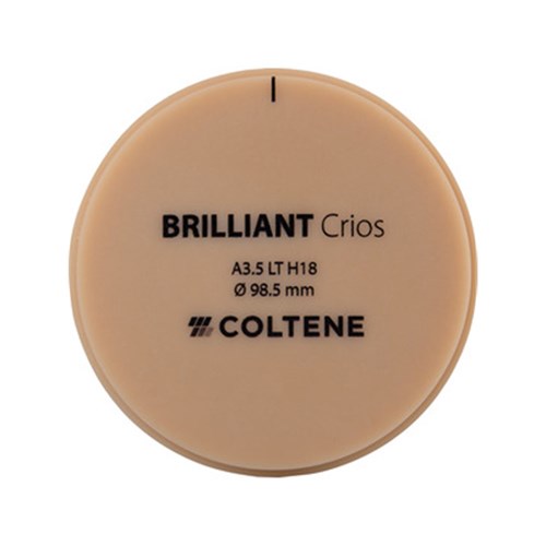 Coltene BRILLIANT Crios Disc - Shade A35 - Low Translucent - Size H18 - 18 x 98.5mm