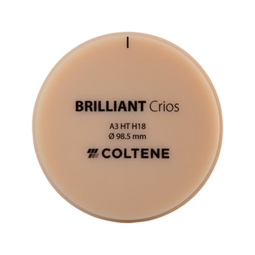 Coltene BRILLIANT Crios Disc - Shade A3 - High Translucent - Size H18 - 18 x 98.5mm