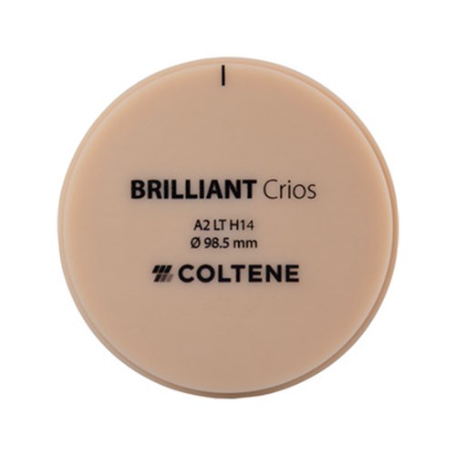 Coltene BRILLIANT Crios Disc - Shade A2 - Low Translucent - Size H14 - 14 x 98.5mm