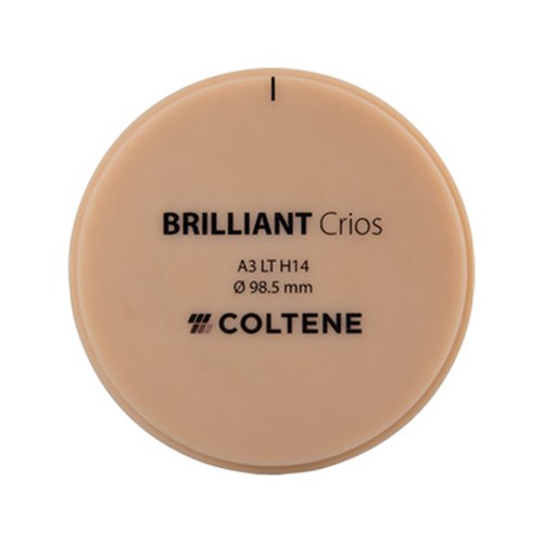 Coltene BRILLIANT Crios Disc - Shade A3 - Low Translucent - Size H14 - 14 x 98.5mm