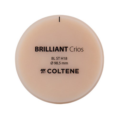 Coltene BRILLIANT Crios Disc - Bleach - Super Translucent - Size H18 - 18 x 98.5mm