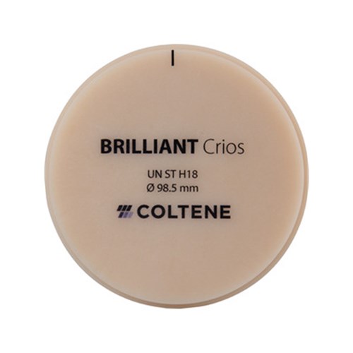 Coltene BRILLIANT Crios Disc - Universal - Super Translucent - Size H18 - 18 x 98.5mm