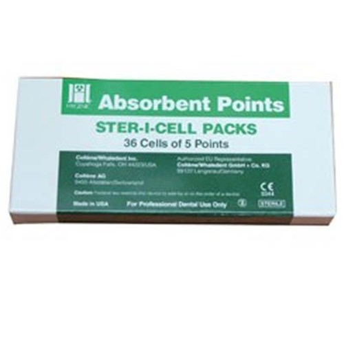 HYGENIC Paper Points Size 20 Sterile Cell Pack Box of 180