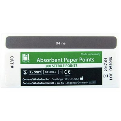 HYGENIC Paper Points Size XF Drawer Box of 200 White Points