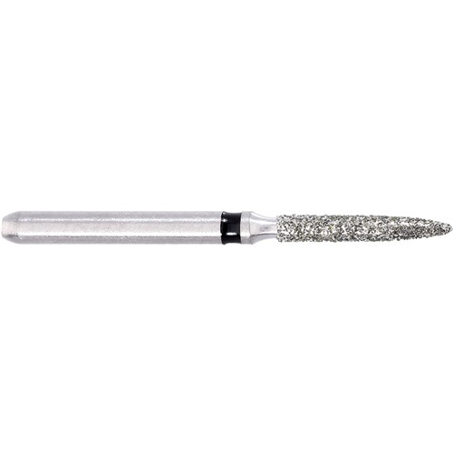 Komet Diamond Bur - 5862-012 - Flame - Super Coarse - High Speed, Friction Grip (FG), 5-Pack