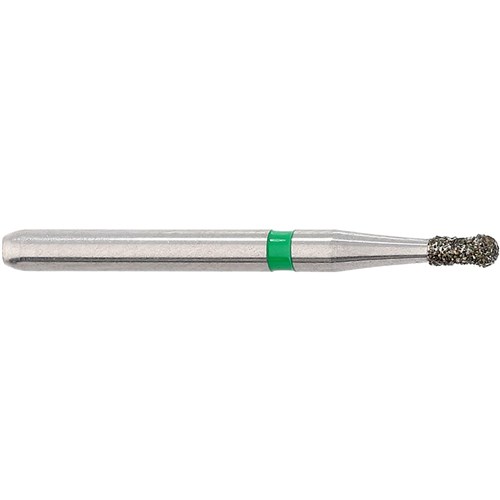 Komet Diamond Bur - 6802-012 - Round Coated Neck - Coarse - High Speed, Friction Grip (FG), 5-Pack