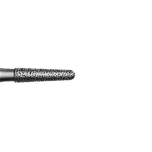 Komet Diamond Bur - 6855-018 - Short Tapered Chamfer - Coarse - High Speed, Friction Grip Short (FGS), 5-Pack