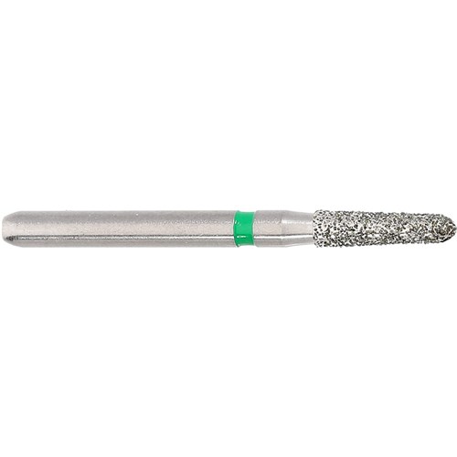 Komet Diamond Bur - 6877K-016 - Torpedo - Coarse - High Speed, Friction Grip (FG), 5-Pack