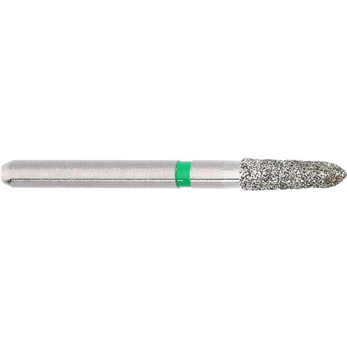 Komet Diamond Bur - 6877K-018 - Torpedo - Coarse - High Speed, Friction Grip (FG), 5-Pack