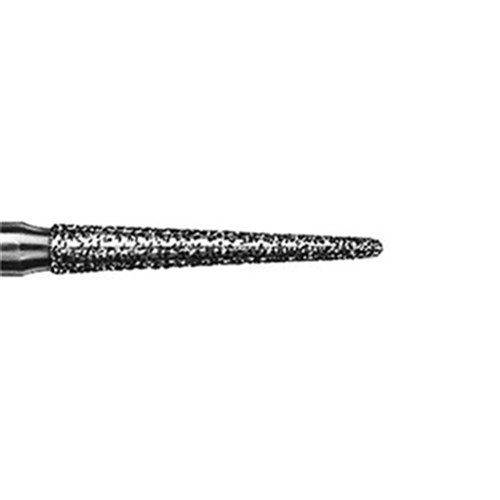 Komet Diamond Bur - 850-018 - Long Round End Taper - High Speed, Friction Grip (FG), 5-Pack