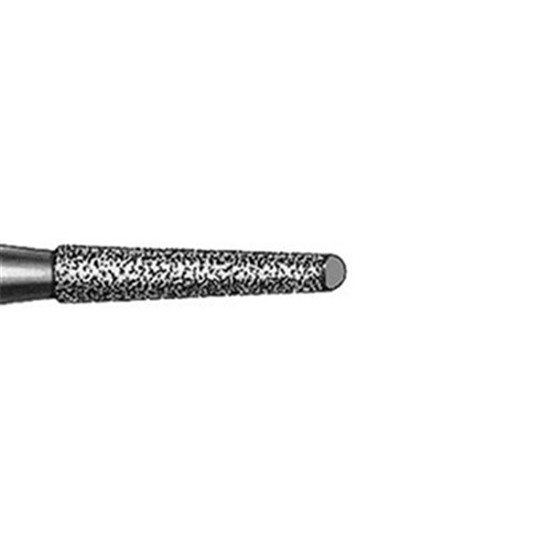 Komet Diamond Bur - 851-016 - Round End Taper with Safe End - High Speed, Friction Grip (FG), 5-Pack