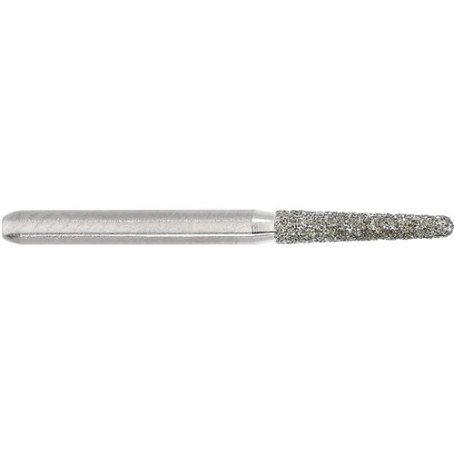 Komet Diamond Bur - 856-016 - Round Tapered Chamfer - High Speed, Friction Grip (FG), 5-Pack