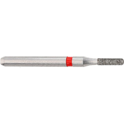 Komet Diamond Bur - 8835KR-010 - Cylinder Short - Fine Red - High Speed, Friction Grip (FG), 5-Pack
