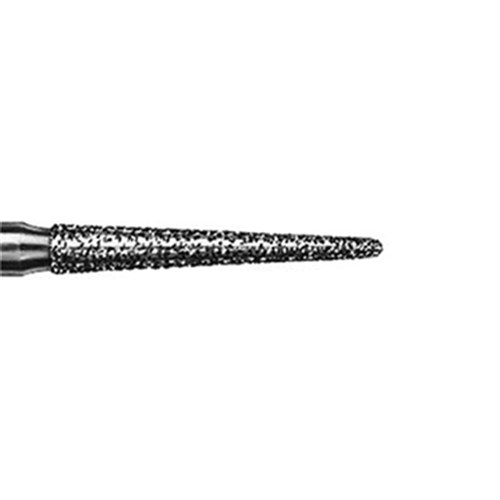 Komet Diamond Bur - 8850-014 - Tapered Round Long - Fine - High Speed, Friction Grip (FG), 5-Pack