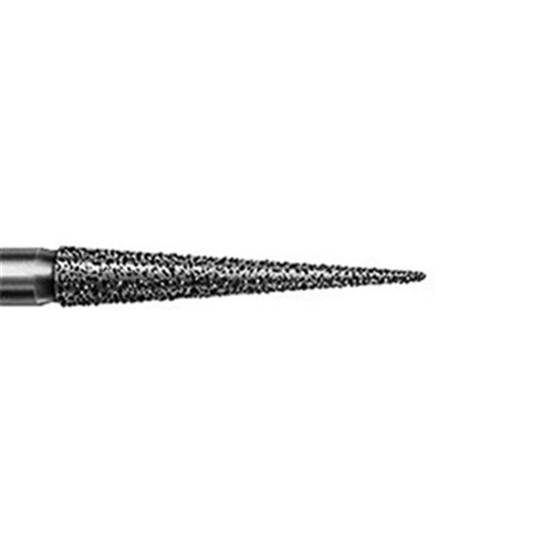 Komet Diamond Bur - 8859-018 - Pointed Long - Fine Red - High Speed, Friction Grip (FG), 5-Pack