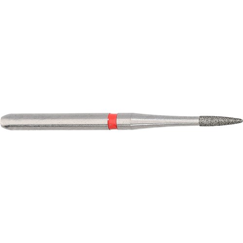 Komet Diamond Bur - 8889-010 - Needle - Fine Red - High Speed, Friction Grip (FG), 5-Pack