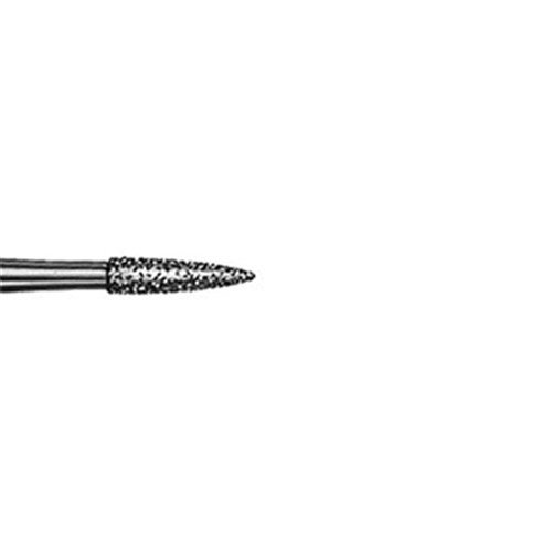 Komet Diamond Bur - 8889-010 - Needle - Fine Red - High Speed, Friction Grip (FG), 5-Pack