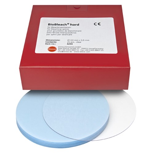 Dreve BioBleach Hard Splint - Clear - 120 x 0.5mm, 25-Pack in Foil