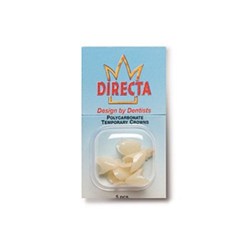 Directa Polycarbonate Temporary Crowns - 39, 5-Pack