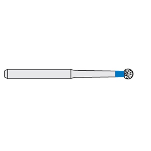 Ecoline Diamond Bur - 801L-018 - Round - Long - High Speed, Friction Grip (FG), 50-Pack