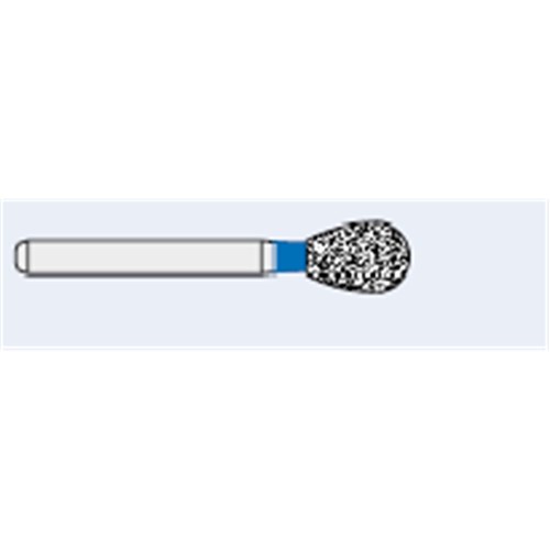 Ecoline Diamond Bur - 830RLA-032 - Pear Long - High Speed, Friction Grip (FG), 50-Pack