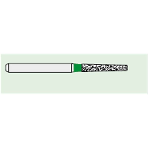 Ecoline Diamond Bur - 847-014 - Flat End Taper - High Speed, Friction Grip (FG), 50-Pack